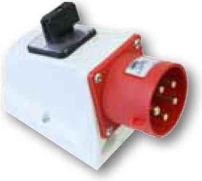 PCE Wtyczka odbiornikowa KOMBI 32A 5P 400V czerwona IP44 (625-6W)