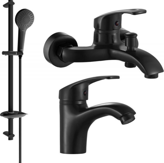 Bateria wannowa Mexen Mexen Fabia DB05 zestaw wannowy, czarny - 746503DB05-70