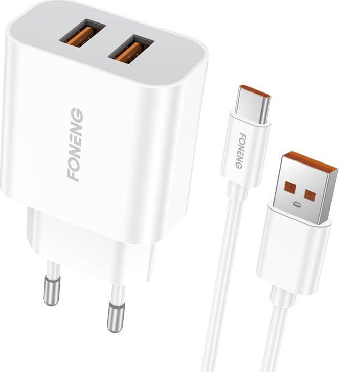 Ładowarka Foneng Ładowarka dual USB Foneng EU45 Type-C