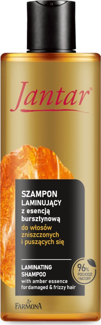 Farmona Jantar Szampon laminujący do włosów zniszczonych i puszących się z esencją bursztynową, proteinami i ceramidami 300ml