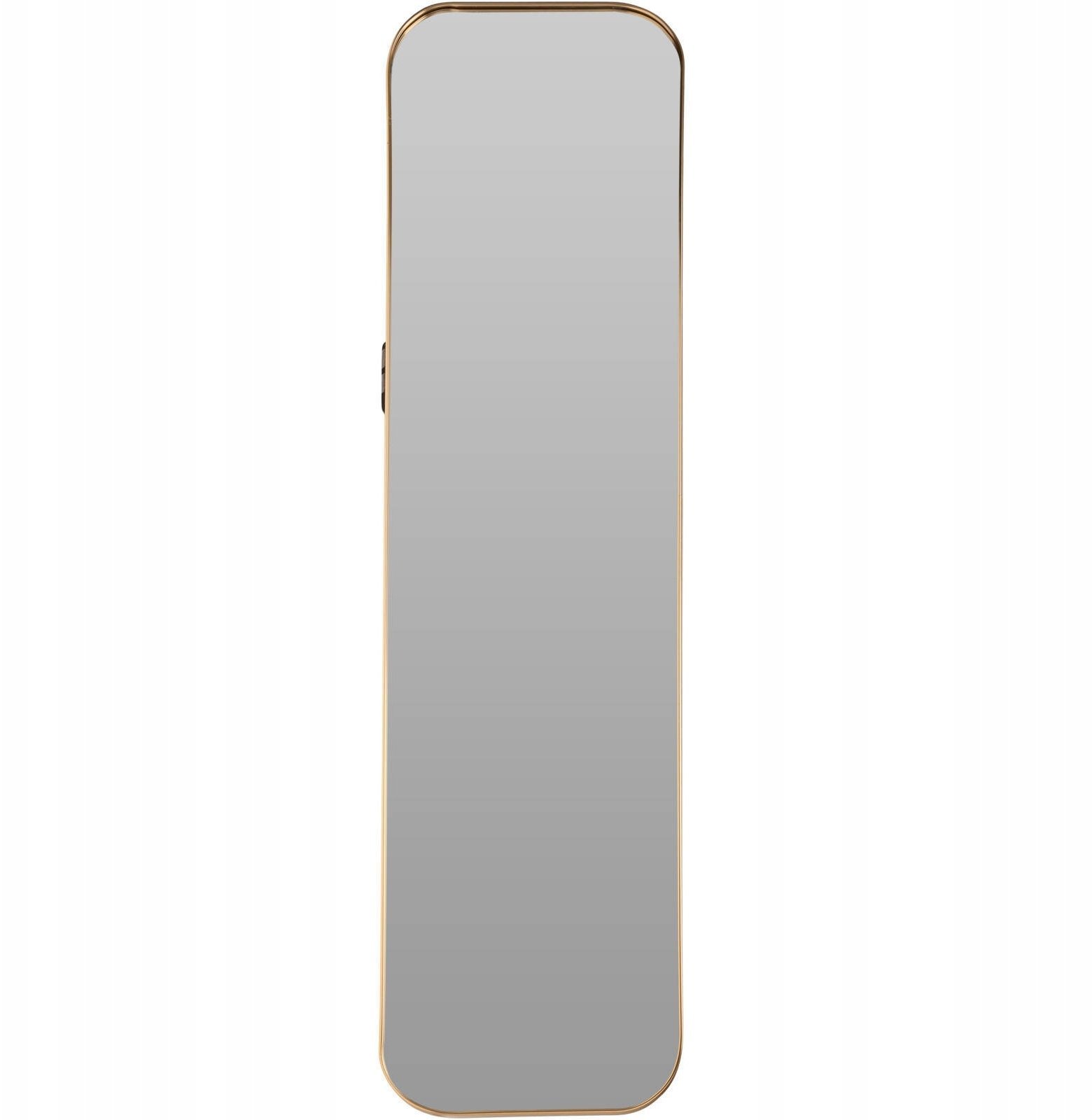 Home Styling Collection Lustro prostokątne w złotej ramie, duże, 115 x 30 cm