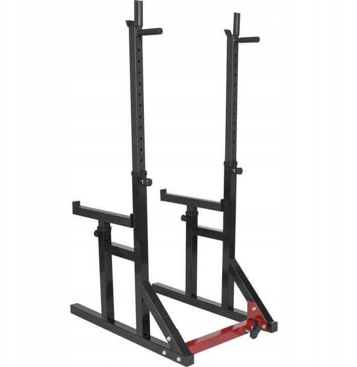 Stojak na sztangę do ćwiczeń + uchwyty do dipów udźwig 300 kg