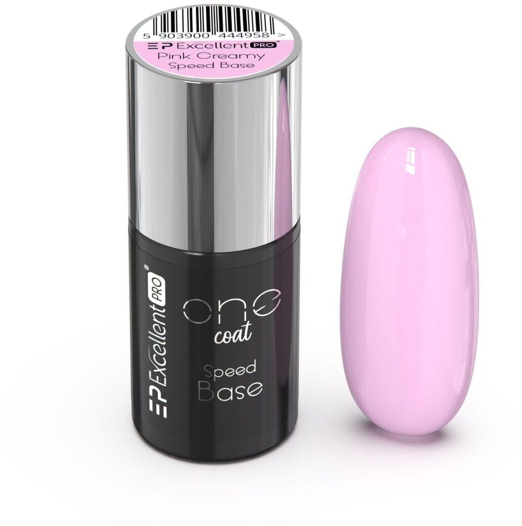 Excellent PRO One Coat Speed Base kryjąca baza hybrydowa Pink Creamy 7g