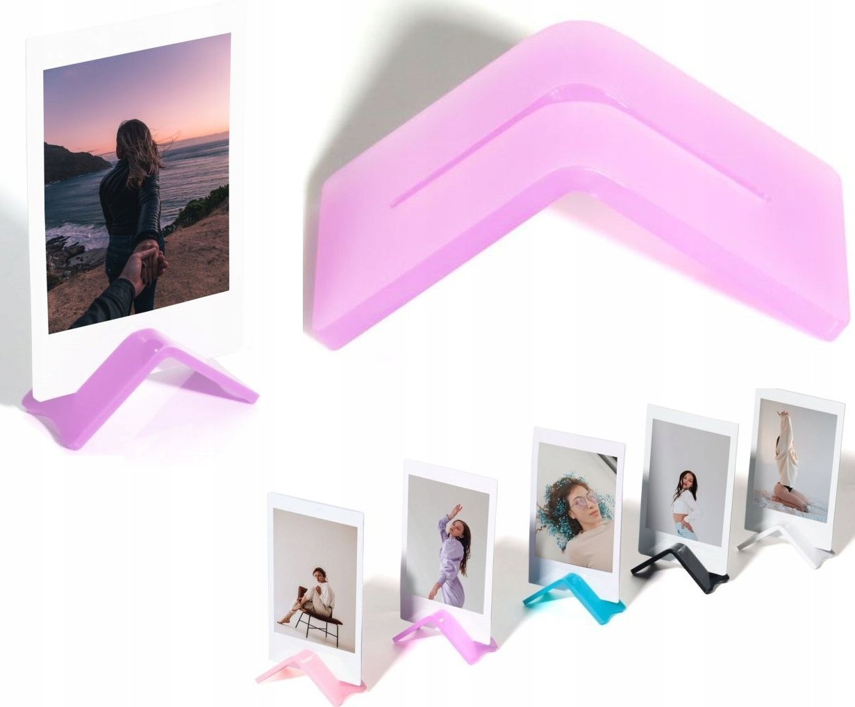 Ramka LoveInstant Uchwyt Podstawka Ramka Na Zdjęcie Fujifilm Instax / Fioletowy