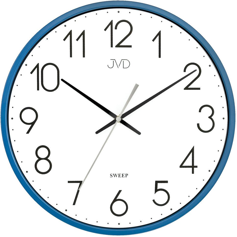 Zegar ścienny JVD HX8016.4 niebieski 30 cm .