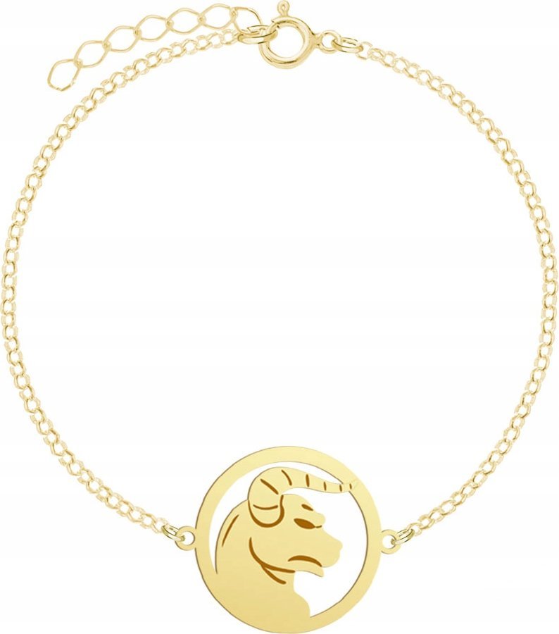 Radziszewska Jewellery Pozłacana Bransoletka Znak Zodiaku BYK GRAWER
