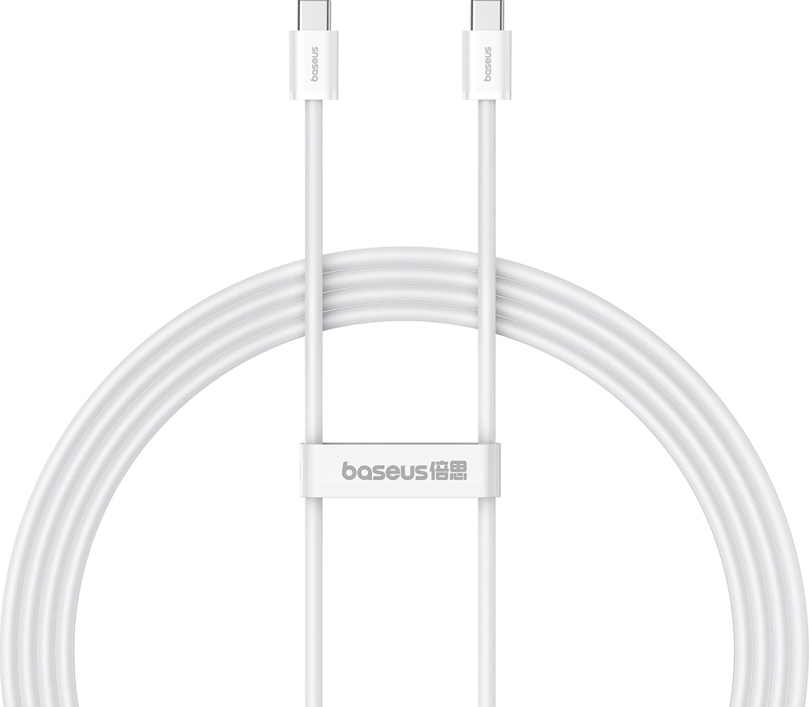 Kabel USB Baseus USB-C - USB-C 2 m Biały (6932172648794)