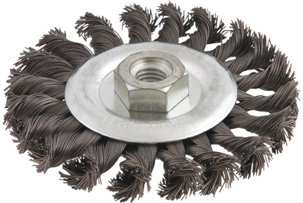 Verto Szczotka druciana tarczowa 150mm x M14 - 62H141