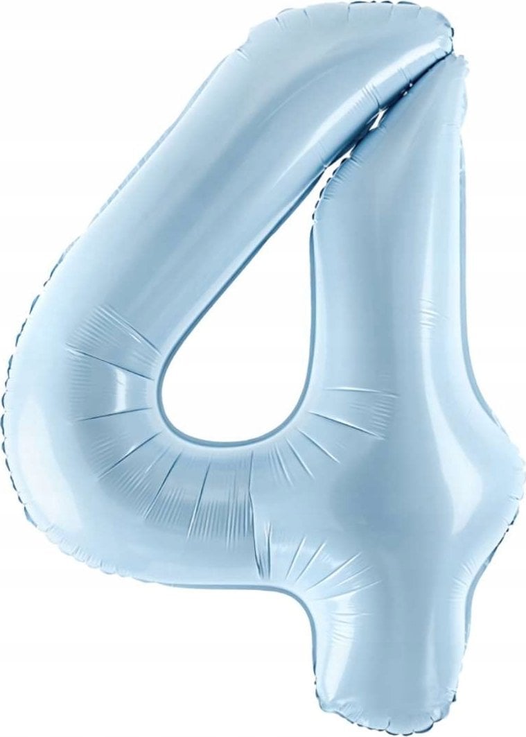 Party Deco Balon foliowy 4 jasny niebieski 72cm