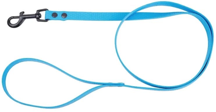 Smycz dla psa z wytrzyma�ej gumy, niebieski, 16mm/1,2m