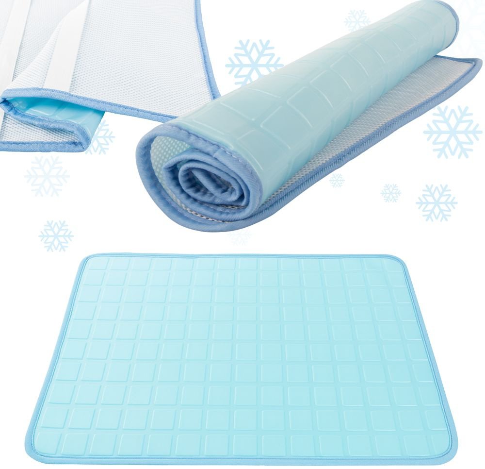 Poszewka chłodząca na poduszkę 60x40 jednostronna żelowa mata na noc