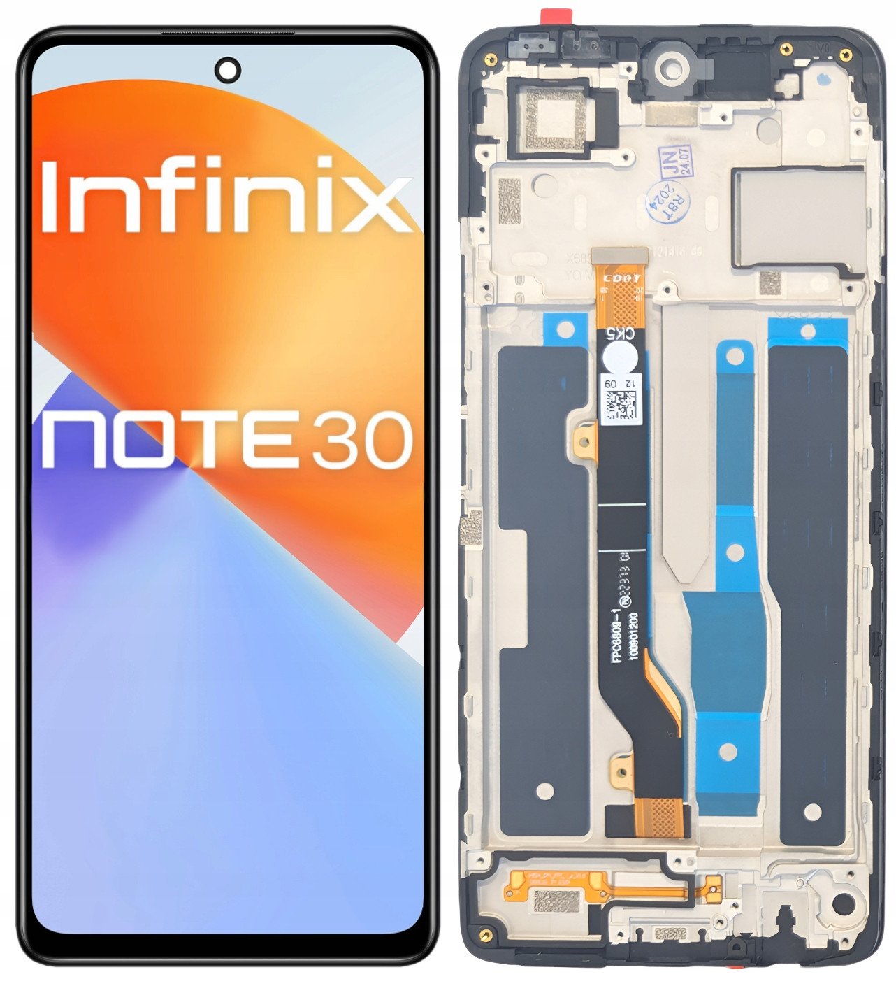 WYŚWIETLACZ EKRAN LCD DO INFINIX NOTE 30 4G RAMKA X6833B X6716B