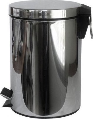 Kosz na śmieci Feniks na pedał srebrny (221697)