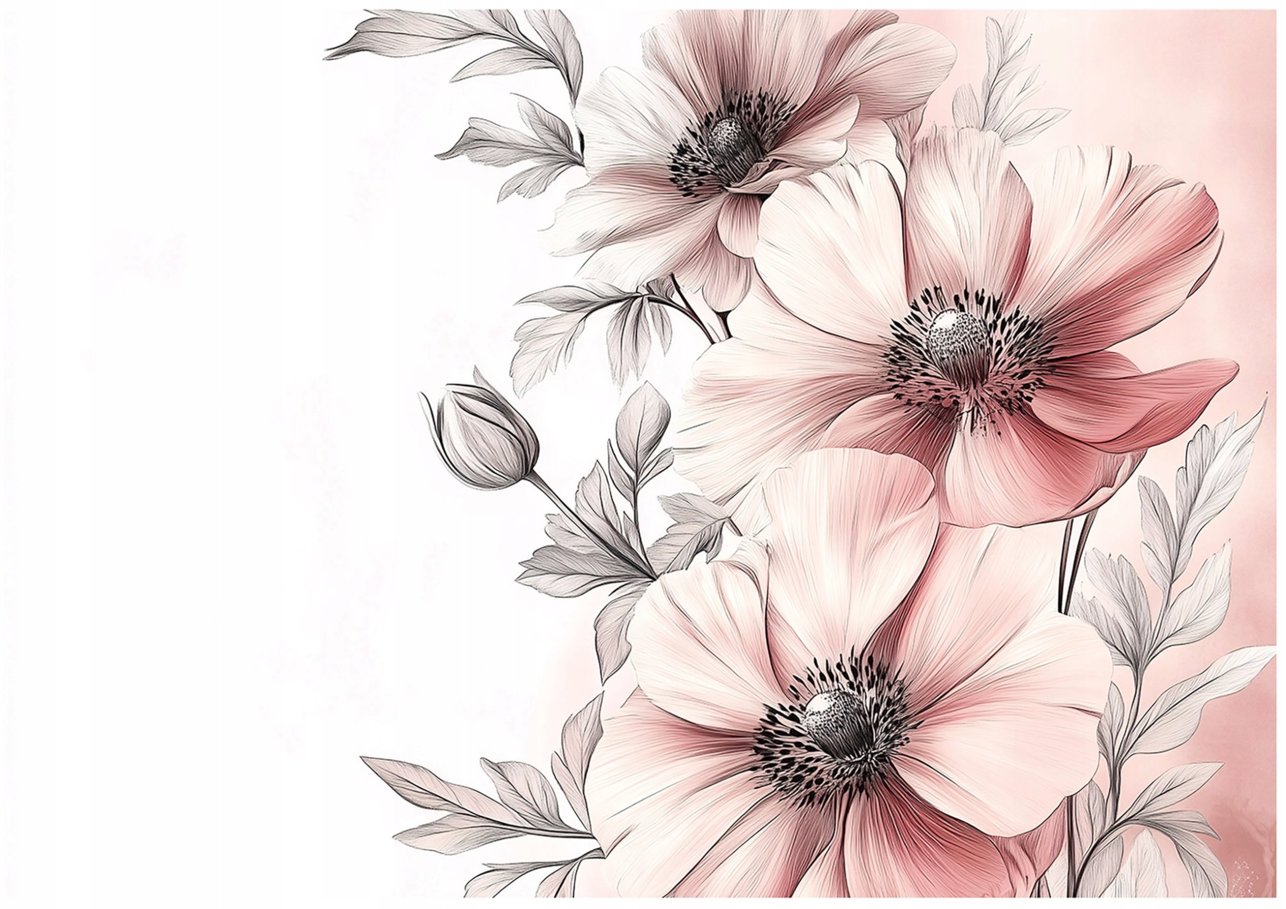 Fototapeta Kwiaty Natura Różowy Sypialnia Salon Tapeta Flizelina 300X210