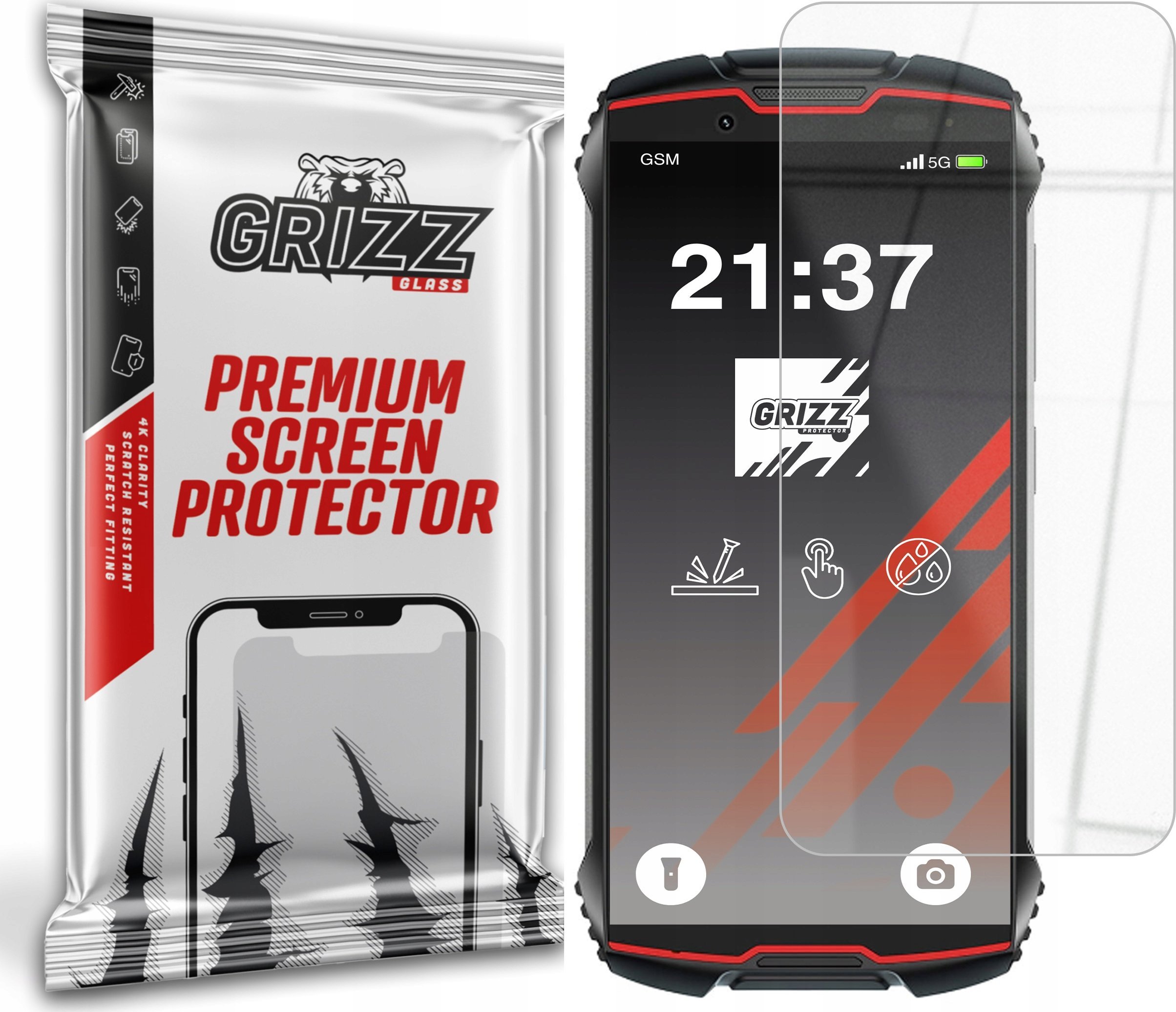 Szkło hybrydowe GrizzGlass HybridGlass do Cubot King Kong Mini 2 Pro