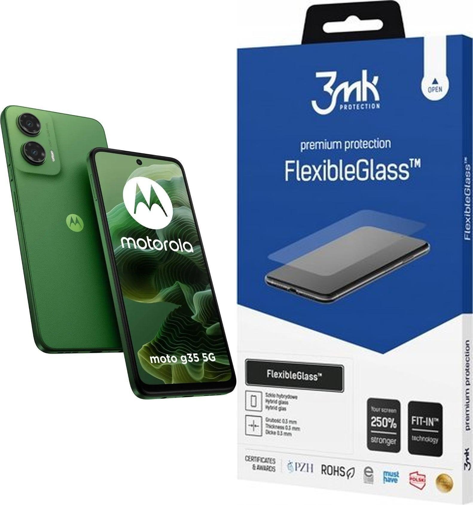 Smartfon Motorola Moto G35 5G 8/256GB Zielony (PB3K0029ES) + FlexibleGlass