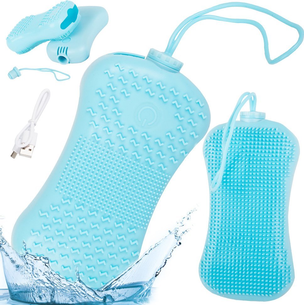 Verk Szczotka silikonowa do mycia pleców ciała masażer