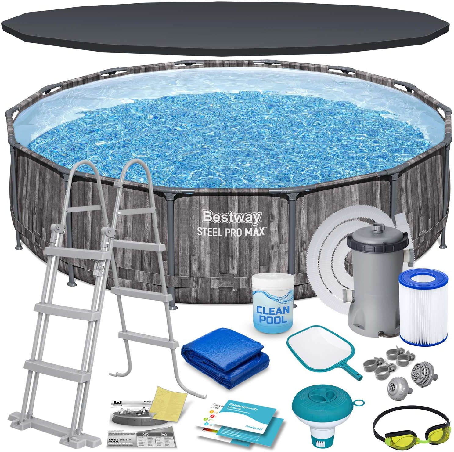 Bestway Basen stelażowy Steel Pro Max 427cm 17w1 (5614Z)