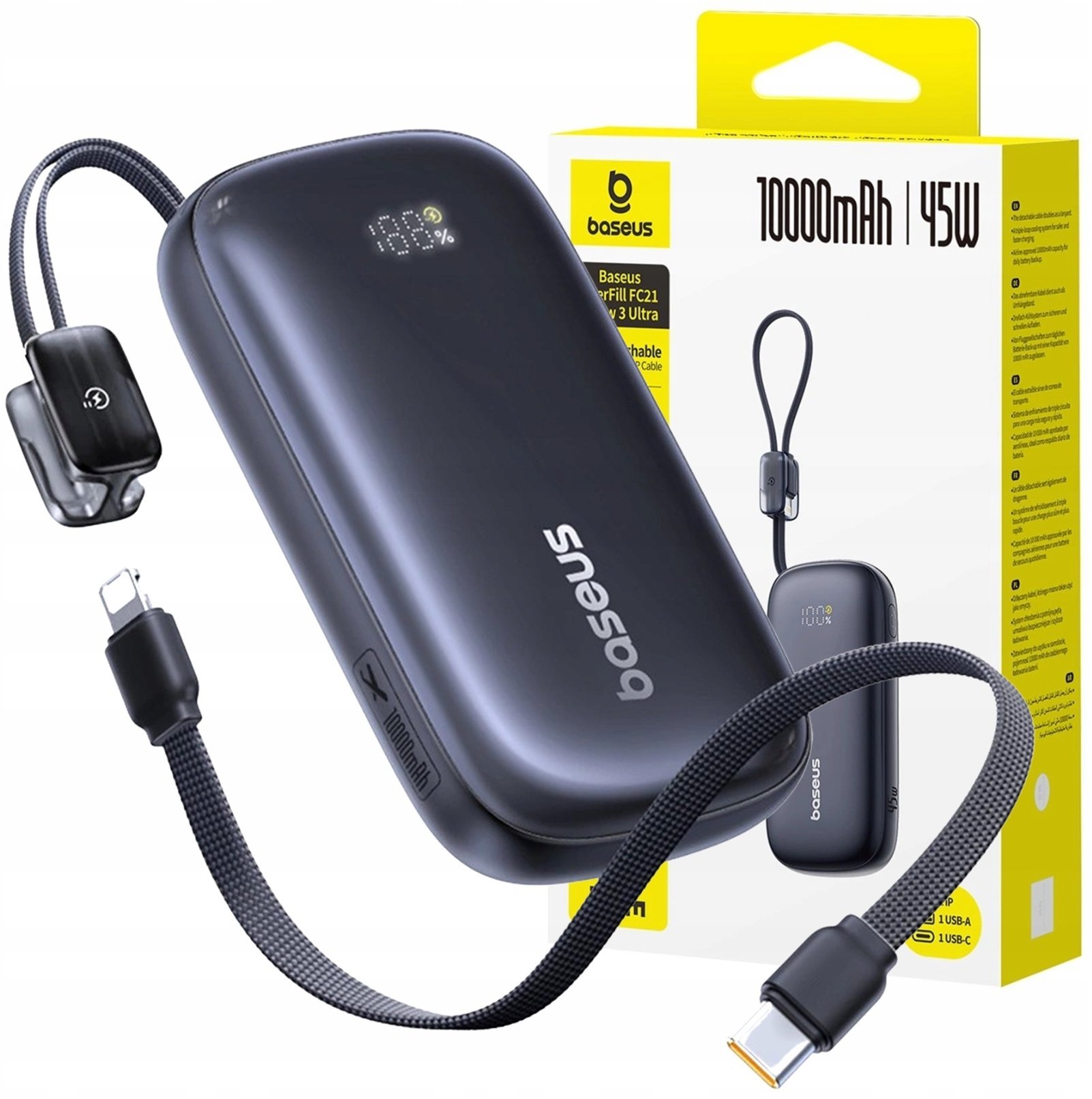 Powerbank Baseus Powerbank EnerFill FC21 Qpow 10000mAh 45W czarny