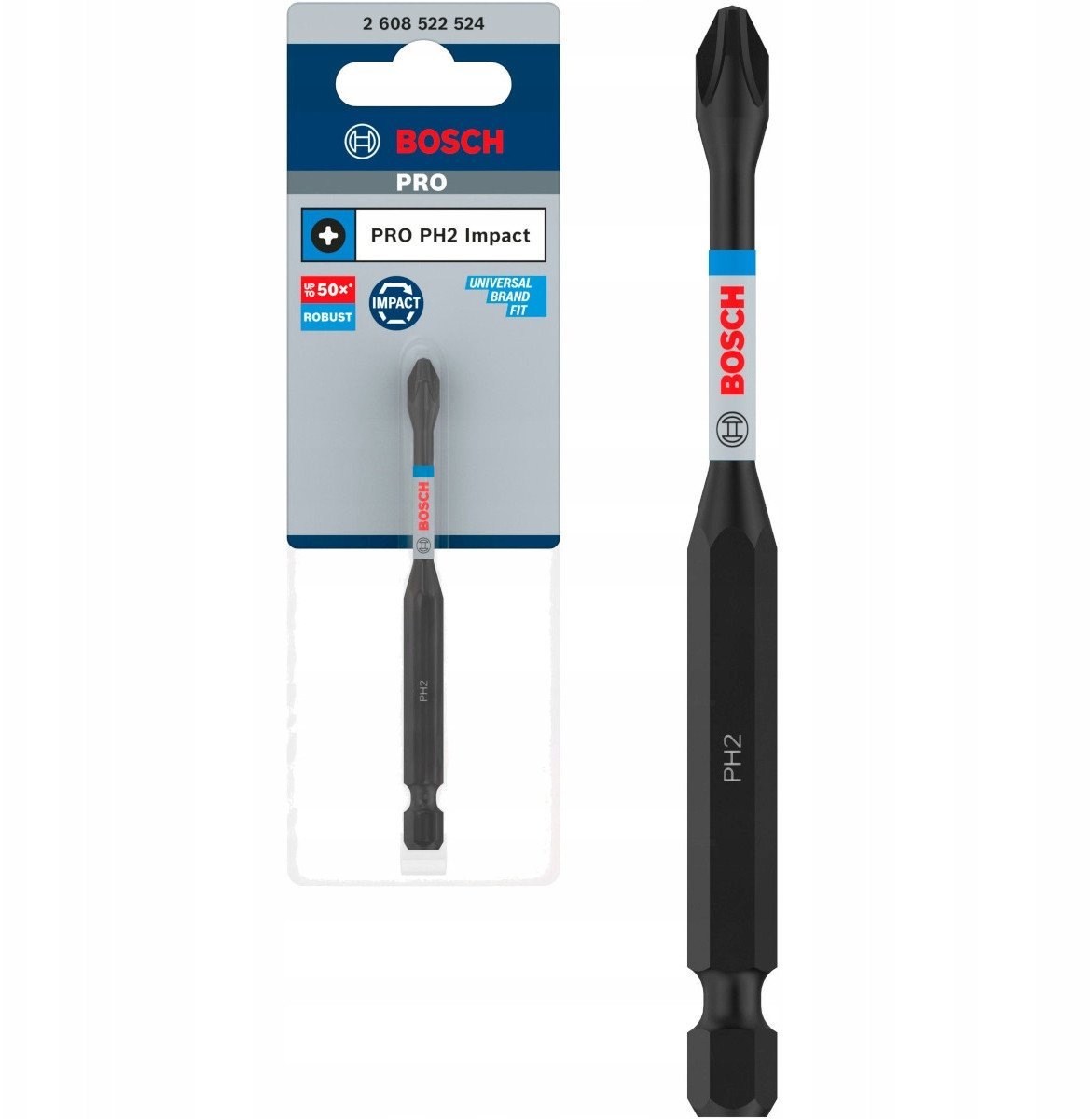 BIT,GROT KOŃCÓKA IMPACT PRO PH2 90MM