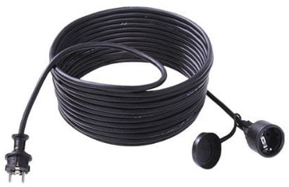 BACHMANN Przedłużacz 3G1,5mm2 czarny, 5m, H07RN-F styk ochronny guma/neopren