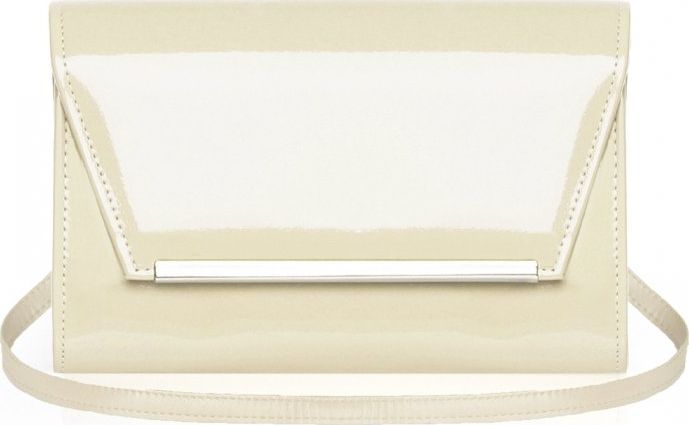 Solome JASNO BEŻOWA KOPERTÓWKA TOREBKA DAMSKA SOLOME M10 LAKIER 3