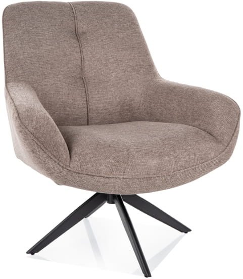 FOTEL HANA BREGO CZARNY MAT STELAŻ/ BEŻ 34