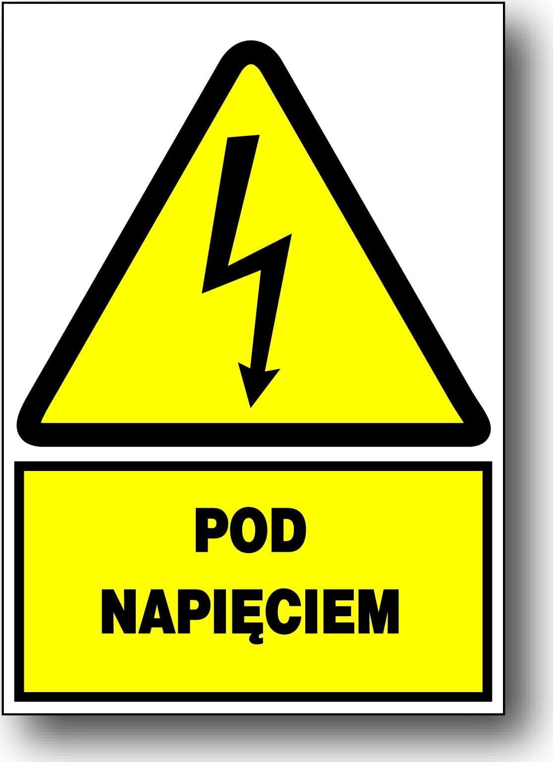 Mój dom Zeo/A-5 Znak Tabliczka Elektryczny Pod Napięciem