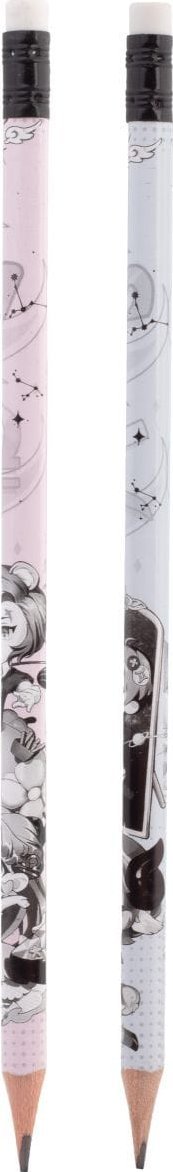 Ołówek trójkątny z gumką Manga 12 konstelacji HB 72szt display MG