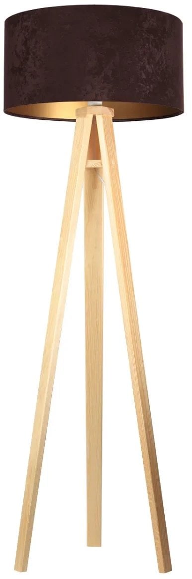 Lampa stojąca HOME 50 brązowa/złota/sosna BPS KONCEPT