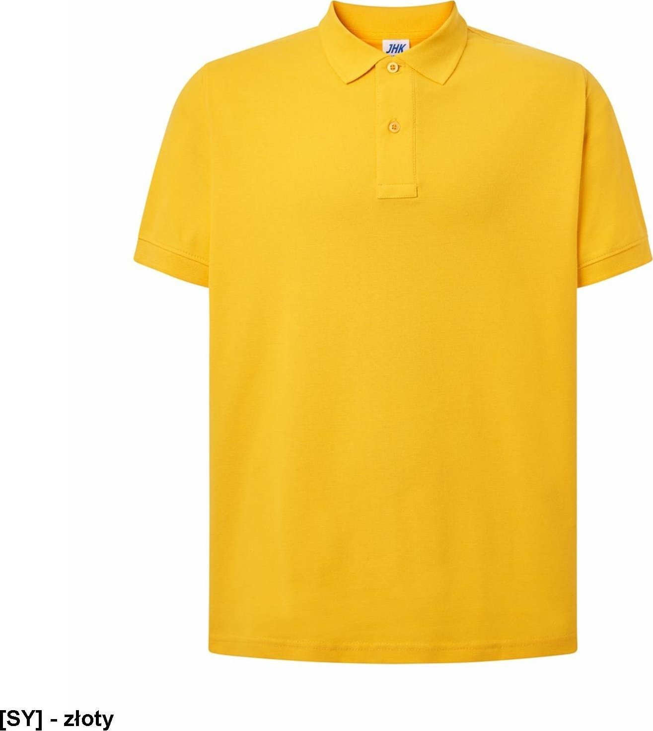 JHK PORA 210 - męskie polo z krótkim rękawem 100% stabilizowana bawełna, 200- 210g - złoty XL