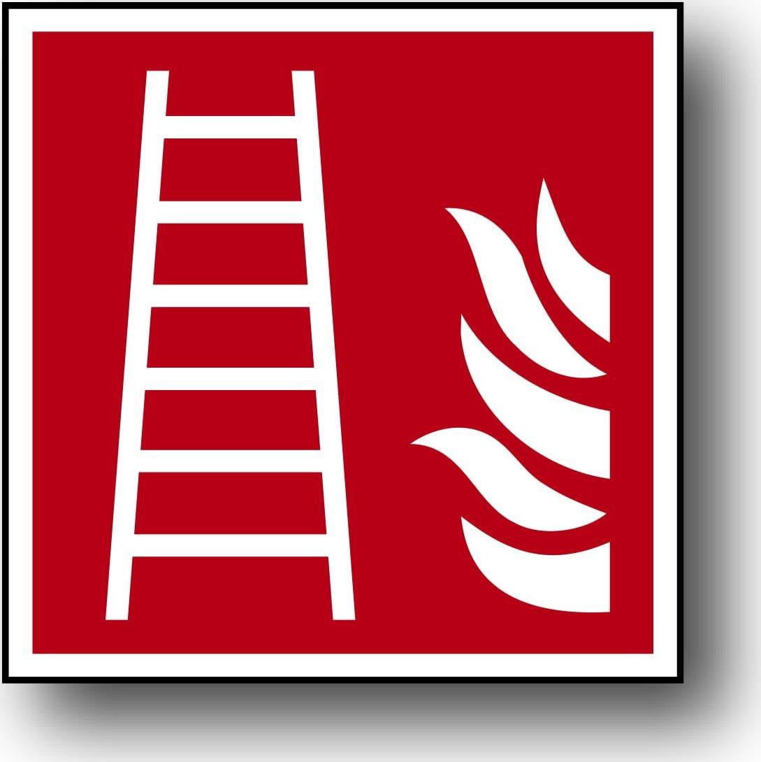 Mój dom Zp-06 Iso Znak Ppoż Tablica 15X15 Drabina Pożarowa