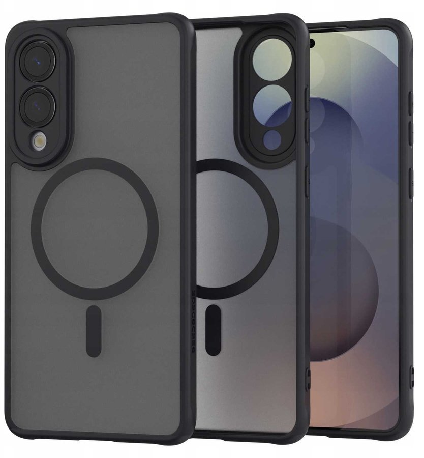 SpaceCase Etui Hybrid Mag Galaxy S25 Edge black standard