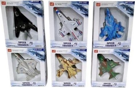 Samolot myśliwiec metalowy MIX