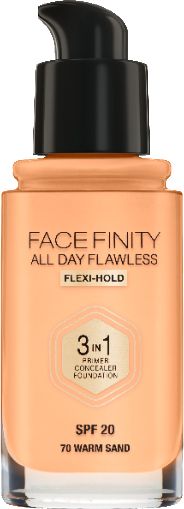 MAX FACTOR Facefinity All Day Flawless 3in1 Foundation SPF20 70 Warm Sand 30ml
