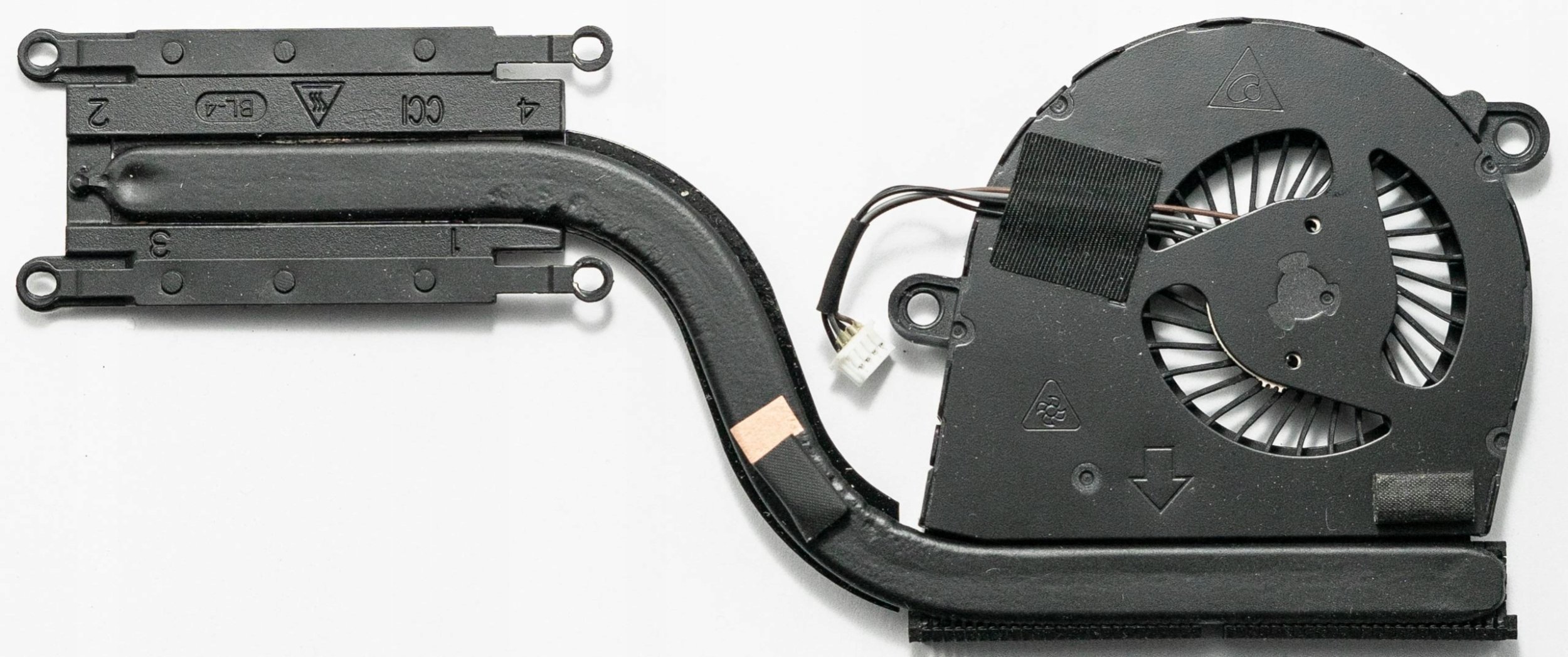 CPU heatsink and fan assembly