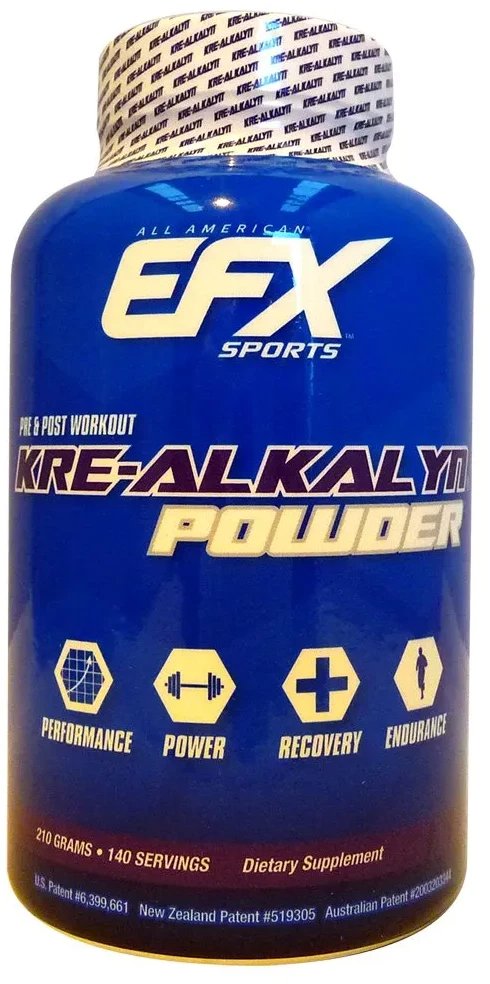 EFX Sports - Kreatyna, Kre-Alkalyn, Bezsmakowa, Proszek 210g
