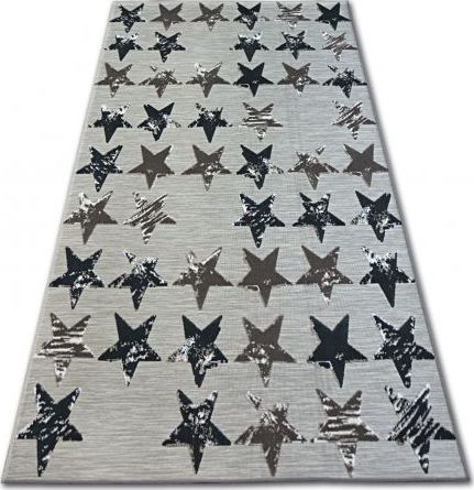 Dywany Łuszczów Dywan LISBOA 27219/975 Gwiazdy Gwiazdki Brąz, 120x170 cm