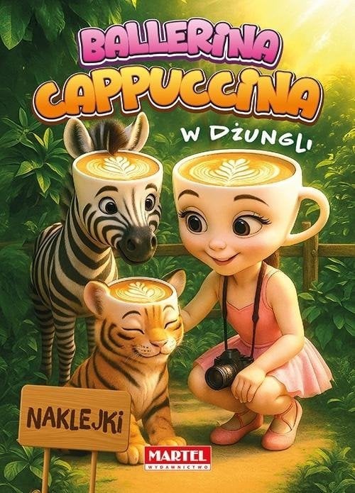 Ballerina Cappuccina w dżungli z naklejkami