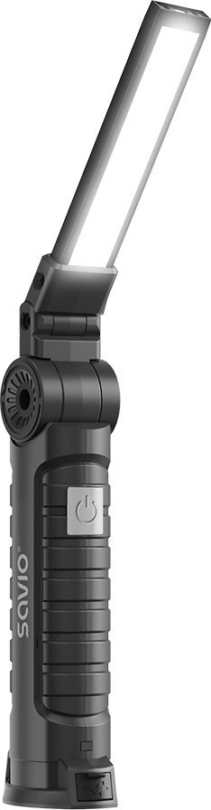 Savio Lampa warsztatowa akumulatorowa COB LED 3W + SMD 1W, USB-C, 150 lm, obrotowa głowica, magnes, FL-03
