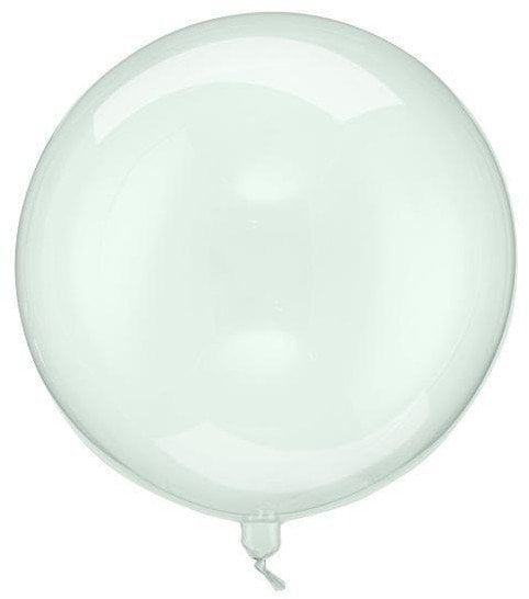 Balon Kula transparentny zielony 40cm