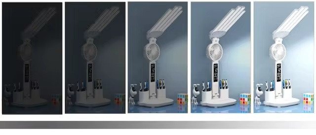 Lampka biurkowa Alogy biała (00013B02)