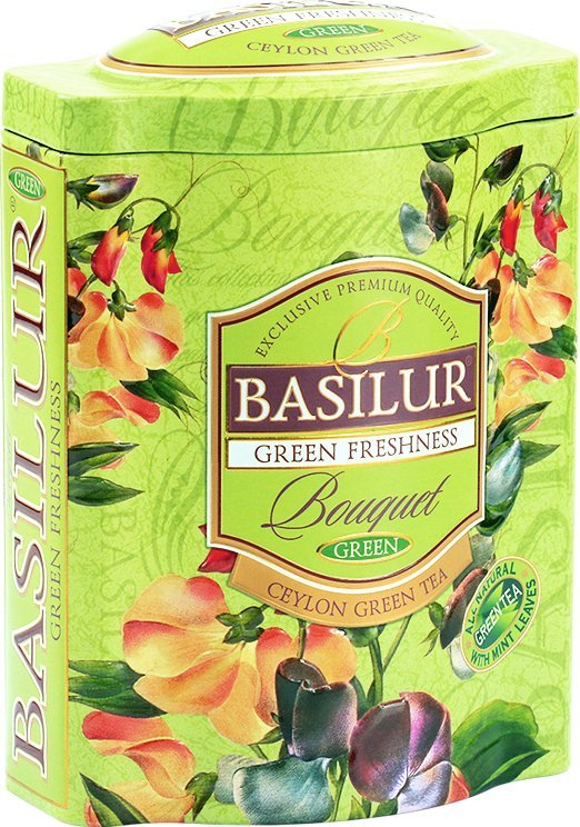 Basilur Herbata zielona cejlońska z miętą liściasta 100g