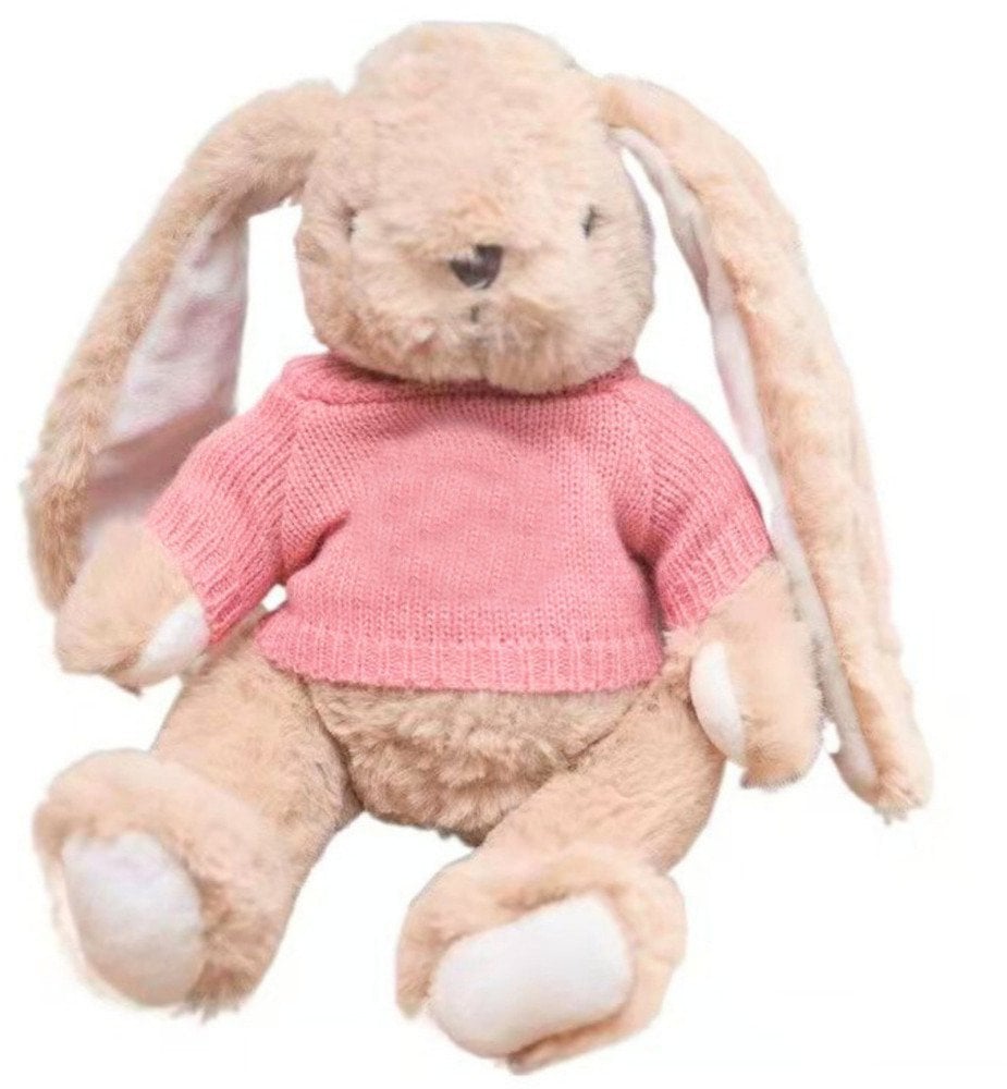 Pluszowa Maskotka Przytulanka Zając Sweterek Różowy 22cm