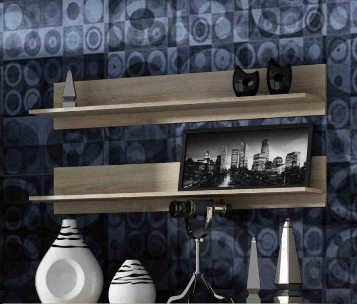 Cama Meble Półka 125cm (2szt) SOHO dąb sonoma mat