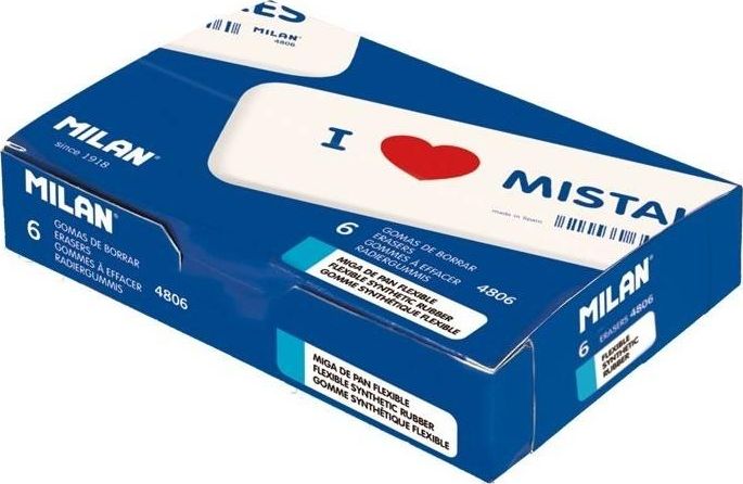Milan Gumka syntetyczna I Love Mistakes (6szt) MILAN
