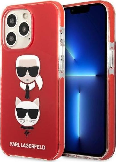 Karl Lagerfeld Karl Lagerfeld KLHCP13LTPE2TR iPhone 13 Pro / 13 6,1" hardcase czerwony/red Karl&Choupette Head