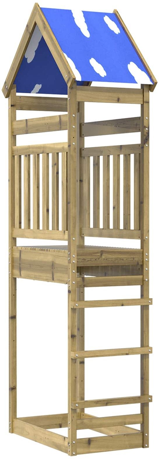 vidaXL Plac zabaw Brązowy 52,5 x 85 x 265 cm lite drewno impregnowane