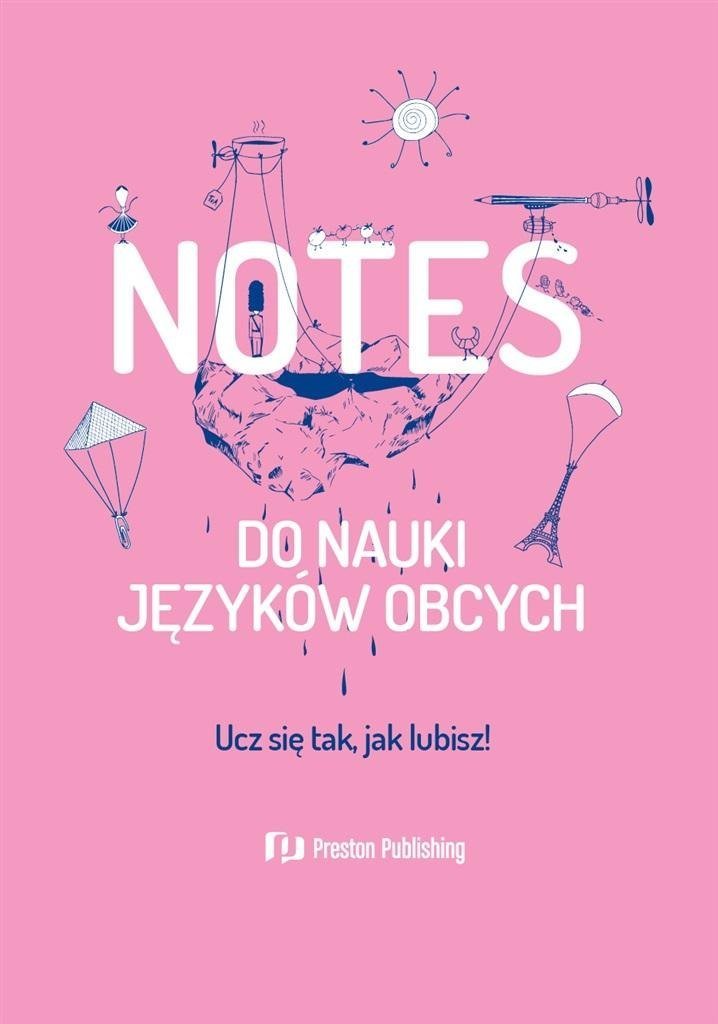 Preston Publishing Notes do nauki języków obcych różowy