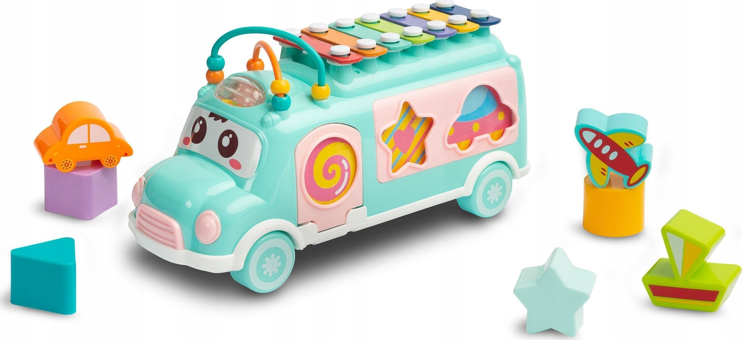 Toyz 8044 ZABAWKA EDUKACYJNA - CYMBAŁKI AUTOBUS